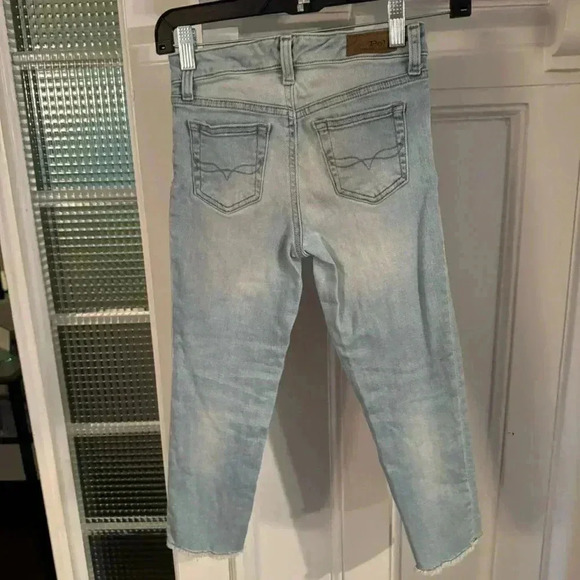 Polo RALPH LAUREN Girls Size 10  Skinny Jeans light wash Raw Hem - Picture 4 of 10